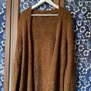 Kenneth Cole Sherpa Long Cardigan Sweater